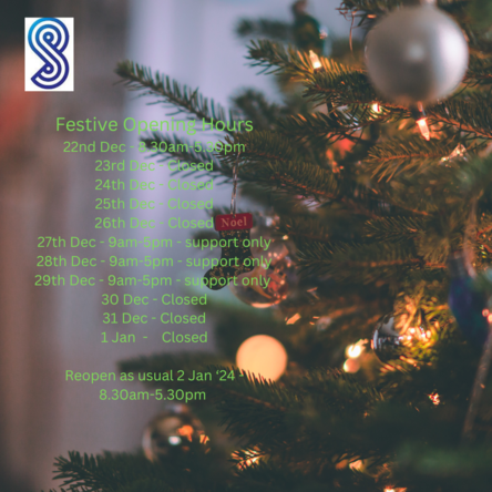 Our Festive Opening Hours